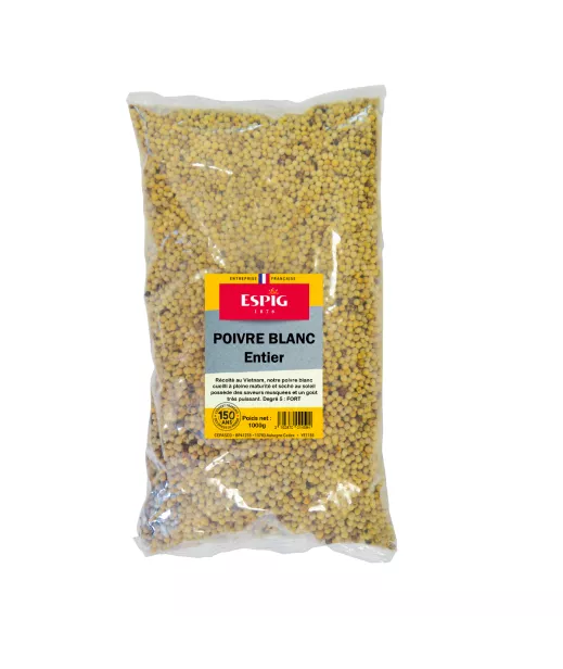 POIVRE BLANC ENTIER 1KG